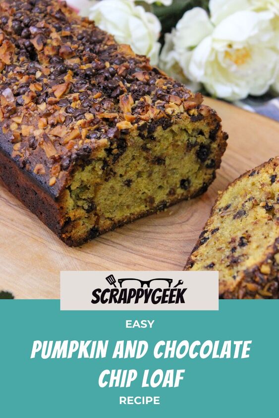 easy pumpkin and chocolate chip loaf recipe, Pin this recipe