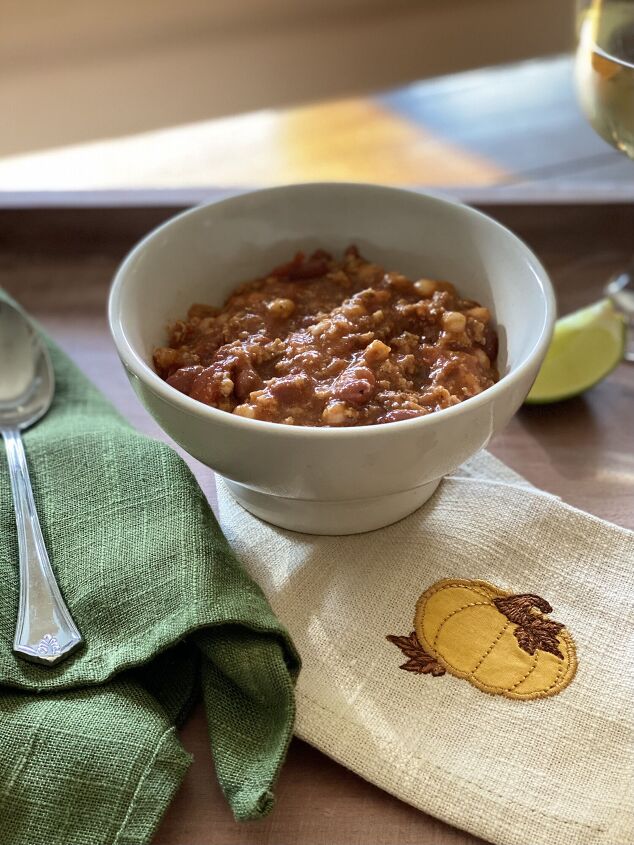 s 10 comfort foods that will warm your heart this fall, Turkey Chili