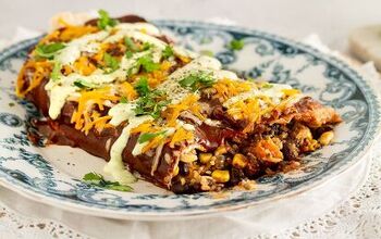 Vegan Sweet Potato and Black Bean Enchiladas