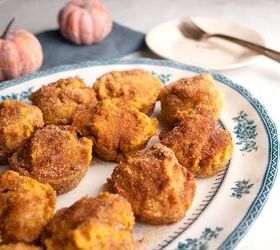 pumpkin doughnut hole muffins