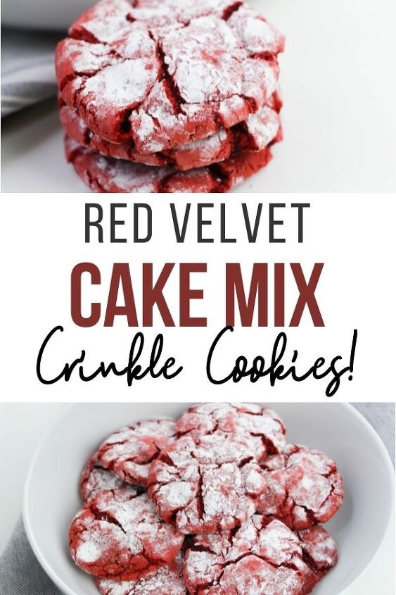 red velvet crinkles cookies