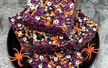 Ube Halloween Rice Krispie Treats