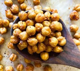 s 10 addictive vegan snacks that will have you coming back for seconds, Crispy Roasted Chickpeas