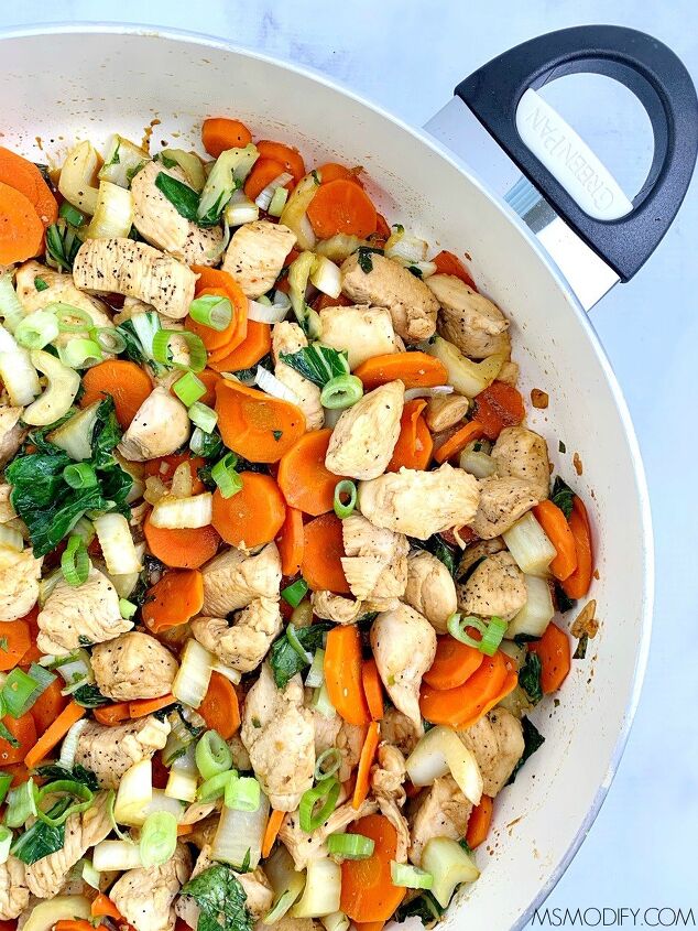 honey garlic chicken stir fry