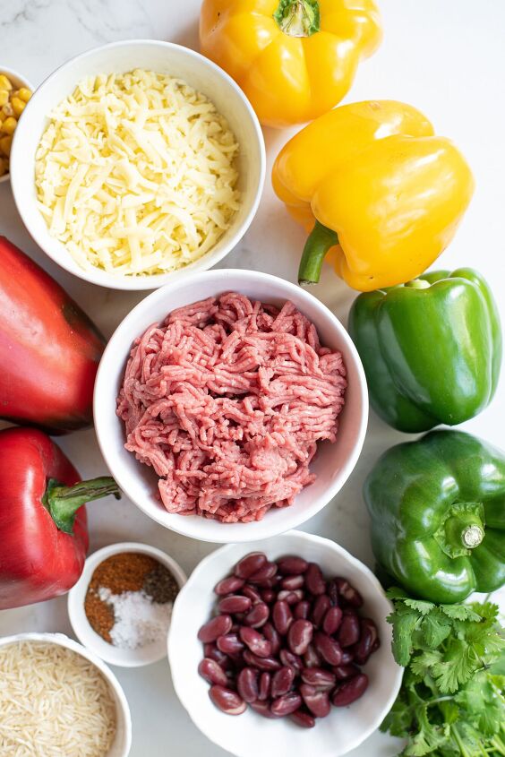 this taco stuffed peppers recipe is an easy weeknight meal for the who