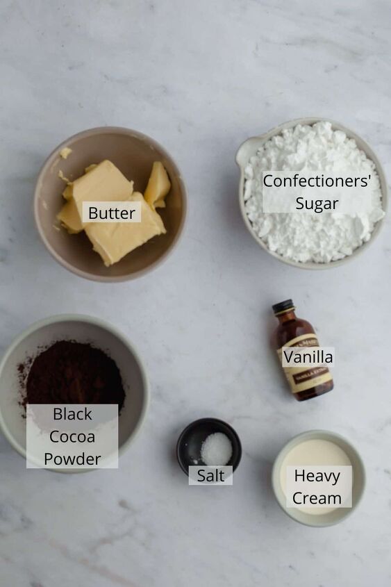 black velvet cupcakes, Frosting Ingredients
