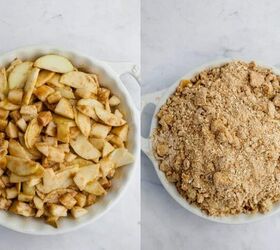harvest pear and apple crisp with ginger oat topping