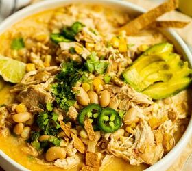 healthy crockpot white chicken chili, Does it get any better than a warm bowl of chili