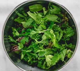 mixed greens and herb salad