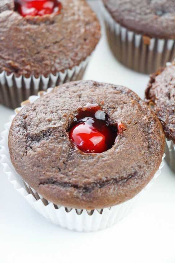 try these chocolate cherry cupcakes for a rich easy dessert recipe