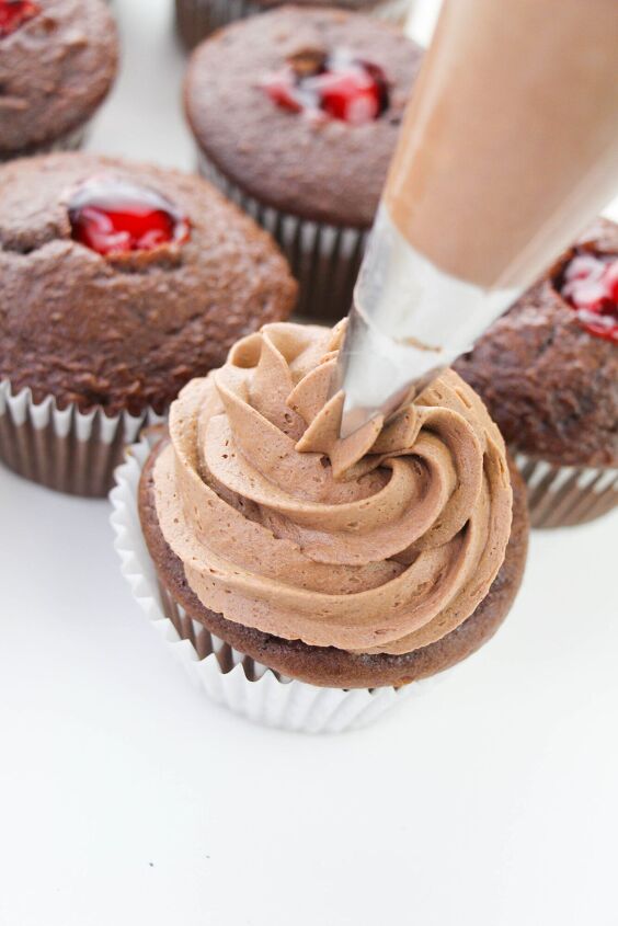 try these chocolate cherry cupcakes for a rich easy dessert recipe