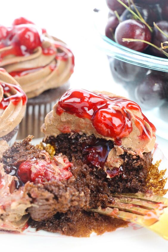try these chocolate cherry cupcakes for a rich easy dessert recipe