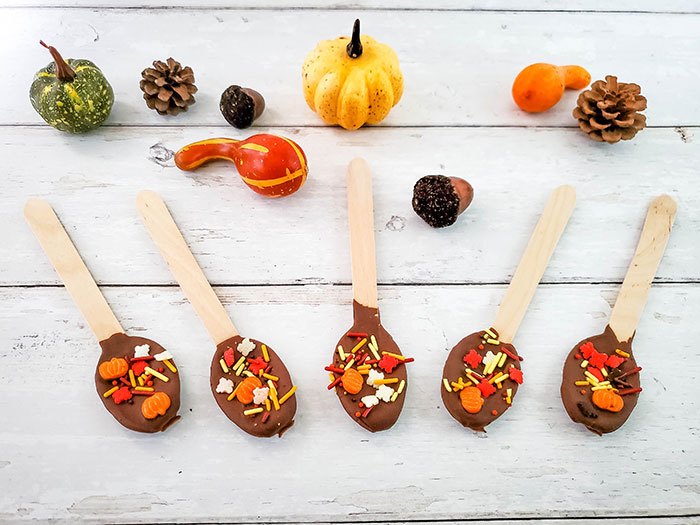 how to make chocolate dipped spoons