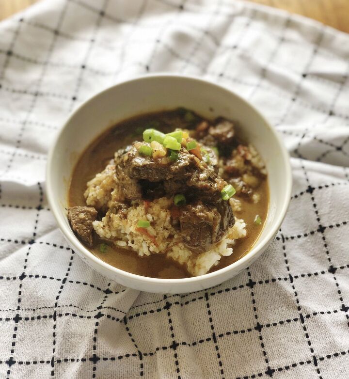 caribbean inspired beef curry