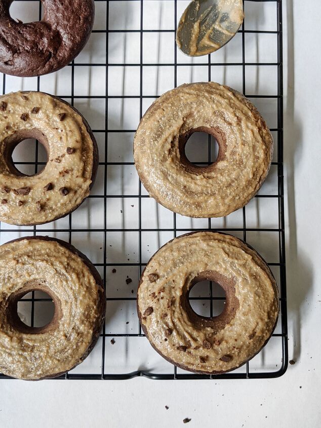 s 13 incredible baked donut recipes, Baked Chocolate Coffee Protein Donuts