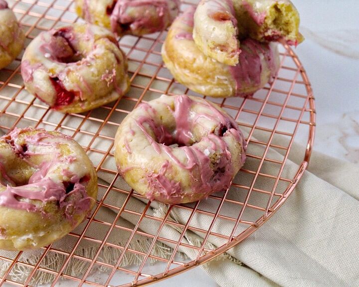 s 13 incredible baked donut recipes, Reduced Guilt Strawberry Kefir Donuts
