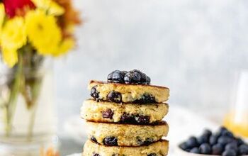 Blueberry Lemon Ricotta Pancakes (Grain-Free)