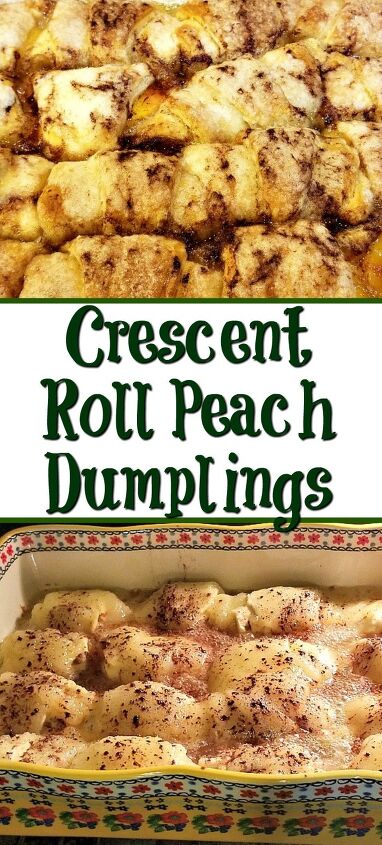 crescent roll peach dumplings recipe