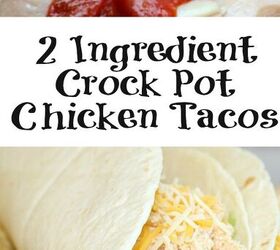2 ingredient crock pot chicken tacos