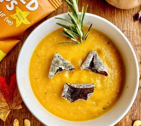 Packed with delicious fall veggies, this simple soup is sure to make both you and your kids smile