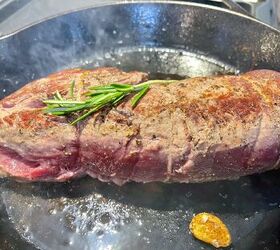 Pan seared outlet flank steak