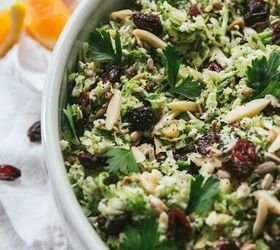 Shaved Brussels Sprout Salad With Orange Poppyseed Dressing