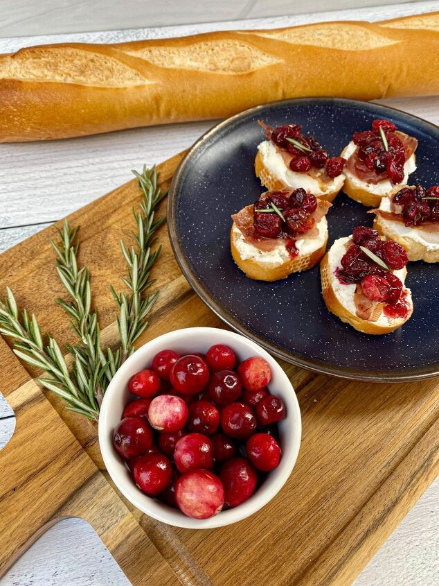 cranberry prosciutto and whipped goat cheese crostini happy honey