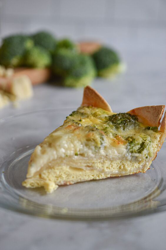 s 10 quiches that will bring your holiday meals up a notch, Broccoli Cheddar Tortilla Quiche