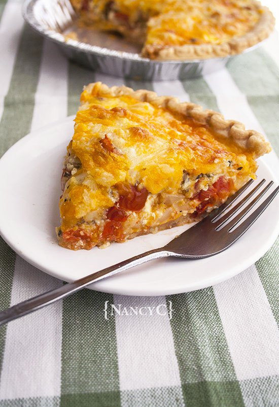 s 10 quiches that will bring your holiday meals up a notch, Cheesy Cherry Tomato Quiche