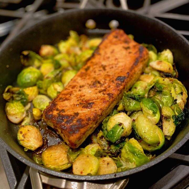 vic s tricks to one pan pork brussels sprouts