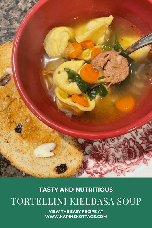 easy tortellini kielbasa spinach soup recipe