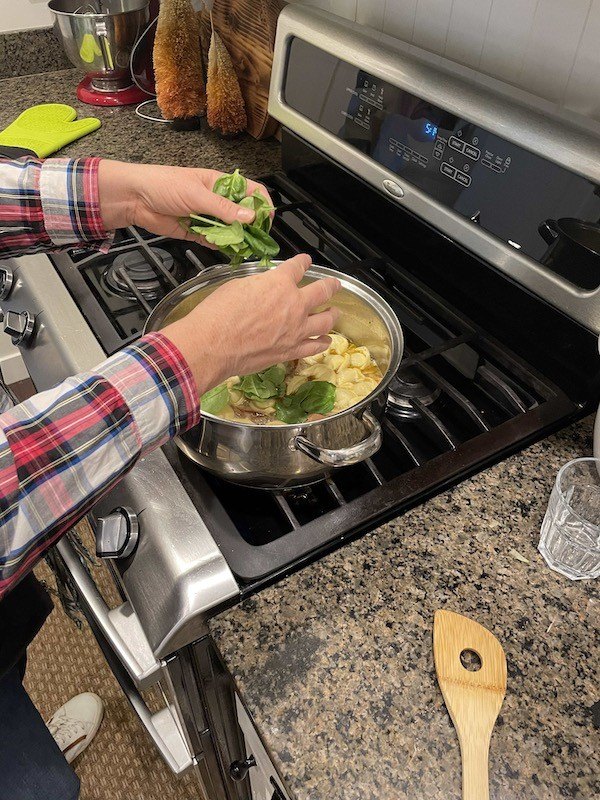 easy tortellini kielbasa spinach soup recipe