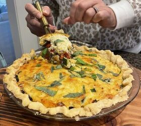 easy vegetable cheese pie recipe with homemade crust
