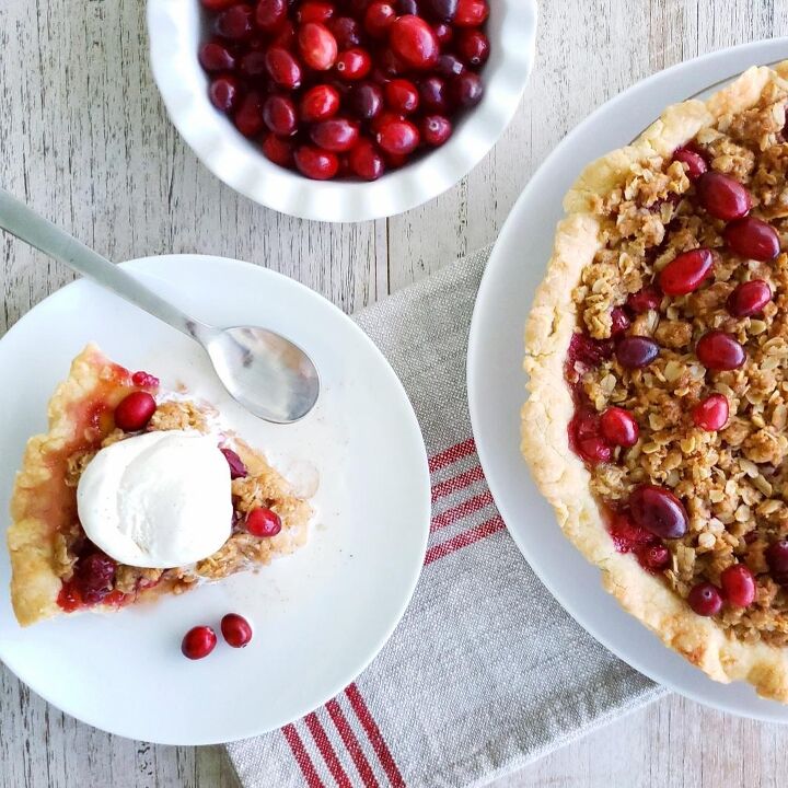 s the top 10 alternative cranberry recipes to try in 2021, Cranberry Apple Crumble Pie