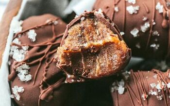 Salted Dark Chocolate Tahini Caramels