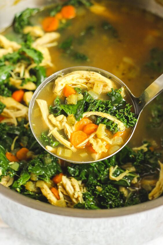 s top 10 soups to make on a snow day, Chicken Kale Soup