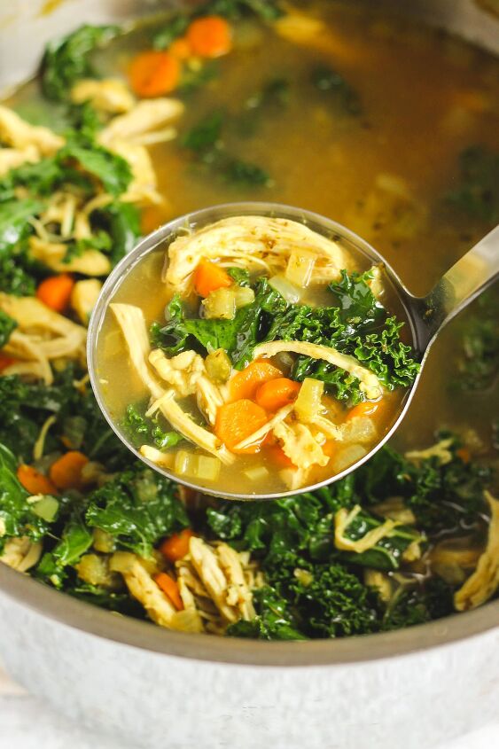 chicken and kale soup