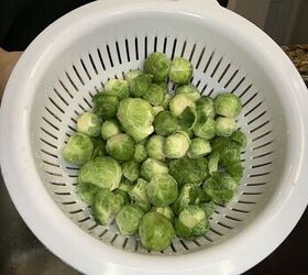 merry bright brussels sprout salad, Wash again prior to chopping
