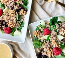 Farro Salad With Fruit and Honey Mustard Dressing