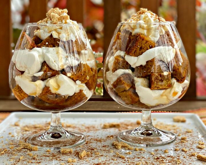 s this thanksgiving ditch traditional desserts and impress your, Pumpkin Bread Trifle