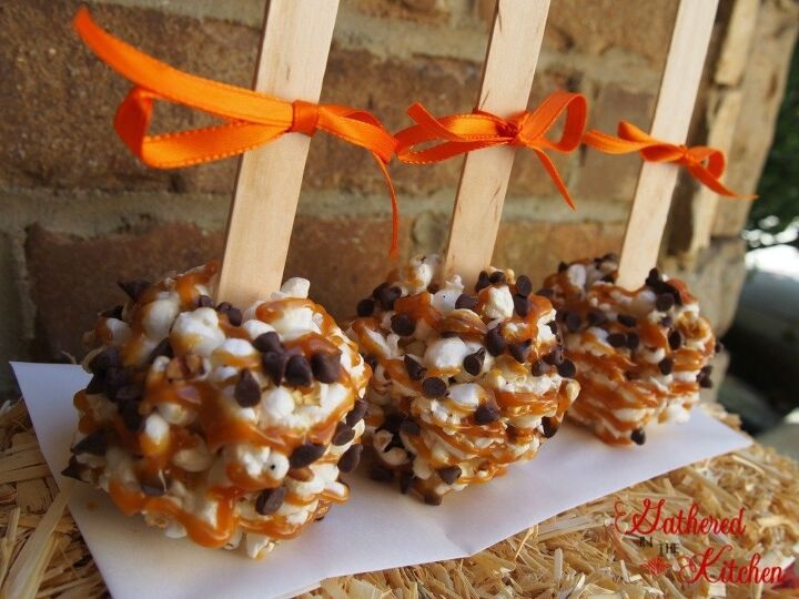 s this thanksgiving ditch traditional desserts and impress your, Caramel Popcorn Balls