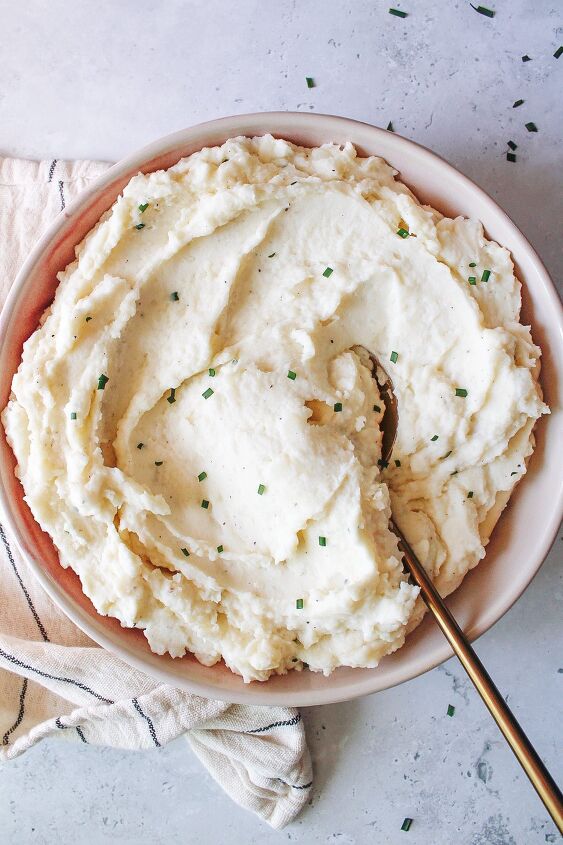 cream cheese and chive mashed potatoes