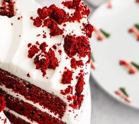 Festive Red Velvet Layer Cake With Peppermint Cream Cheese Frosting