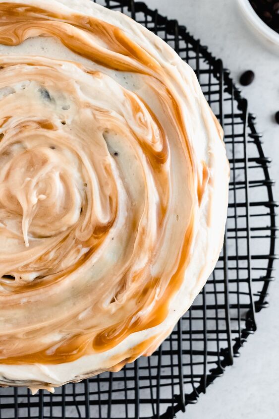 super fudgy salted caramel mocha layer cake
