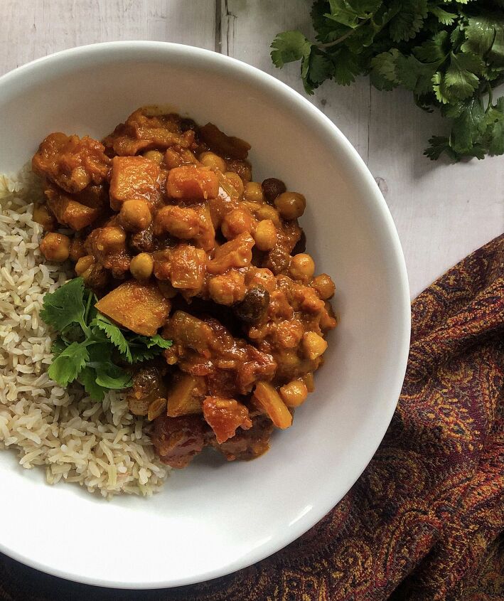 butternut squash and chickpea tagine