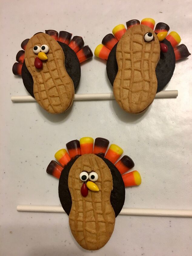 thanksgiving turkey cookies