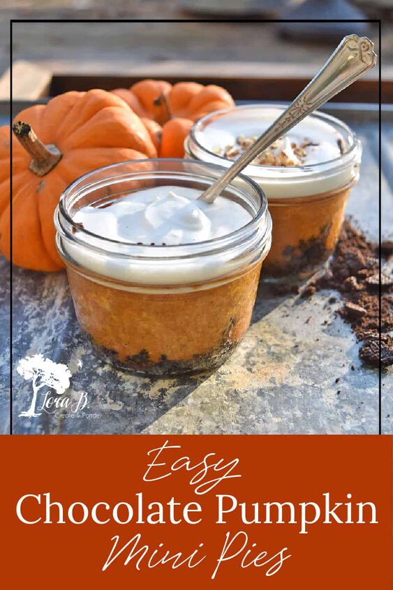 favorite chocolate pumpkin mini pies