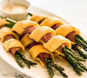 s 10 creative and easy to make thanksgiving appetizers, The Best Low Carb Asparagus Ham Twists