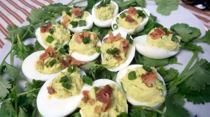 not your average thanksgiving sides, Deviled Eggs with Avocado