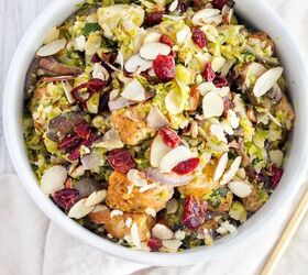 Brussels Sprout Salad With Plant Based Sausage and Autumn Flavors